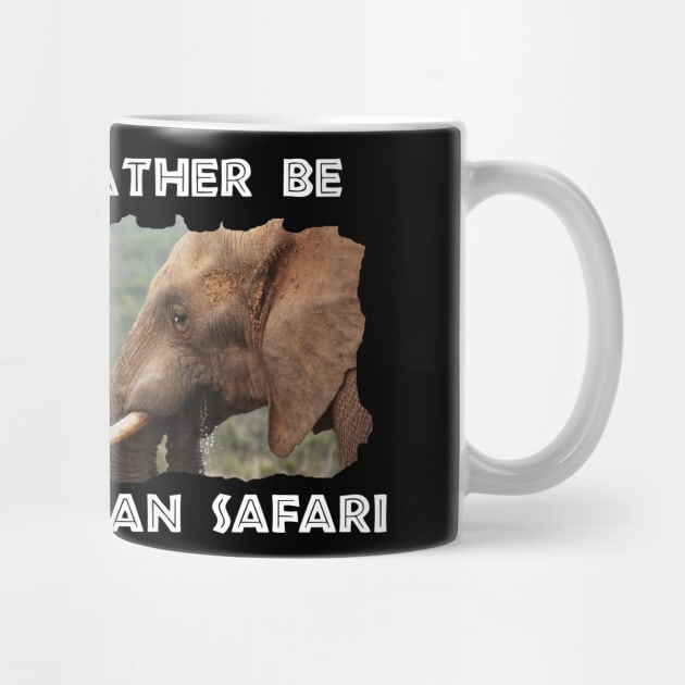 I Would Rather Be On An African Safari Elephant Faces by PathblazerStudios